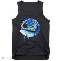 Painted Starry Night Whale Tank Top thumb 0