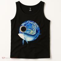 Painted Starry Night Whale Tank Top thumb 2