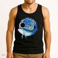 Painted Starry Night Whale Tank Top thumb 3