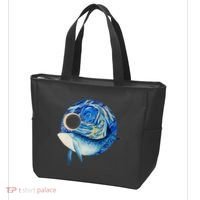 Painted Starry Night Whale Tote Bag thumb 3