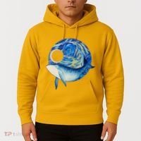 Painted Starry Night Whale Hoodie thumb 2