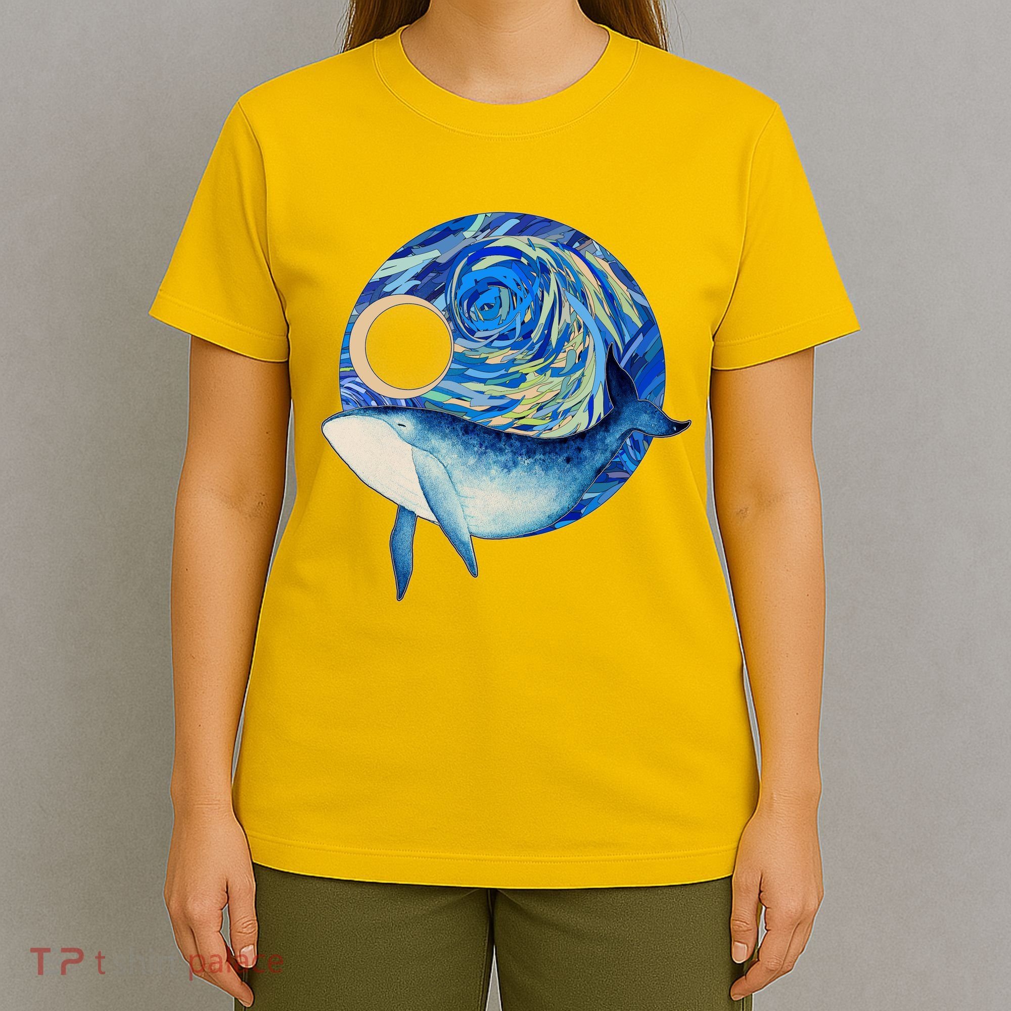 Painted Starry Night Whale T-Shirt
