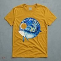 Painted Starry Night Whale T-Shirt thumb 5