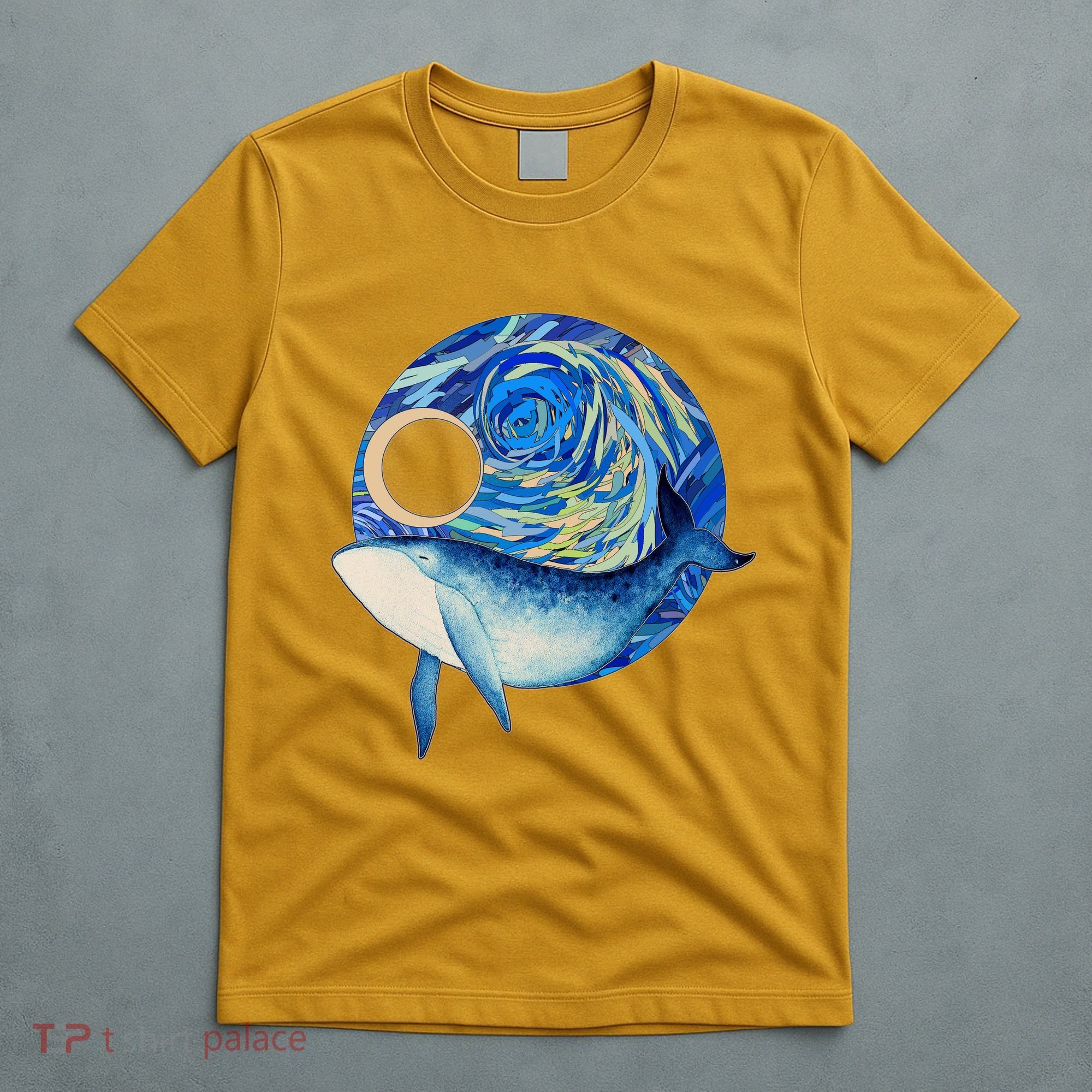 Painted Starry Night Whale T-Shirt
