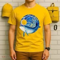 Painted Starry Night Whale T-Shirt thumb 6