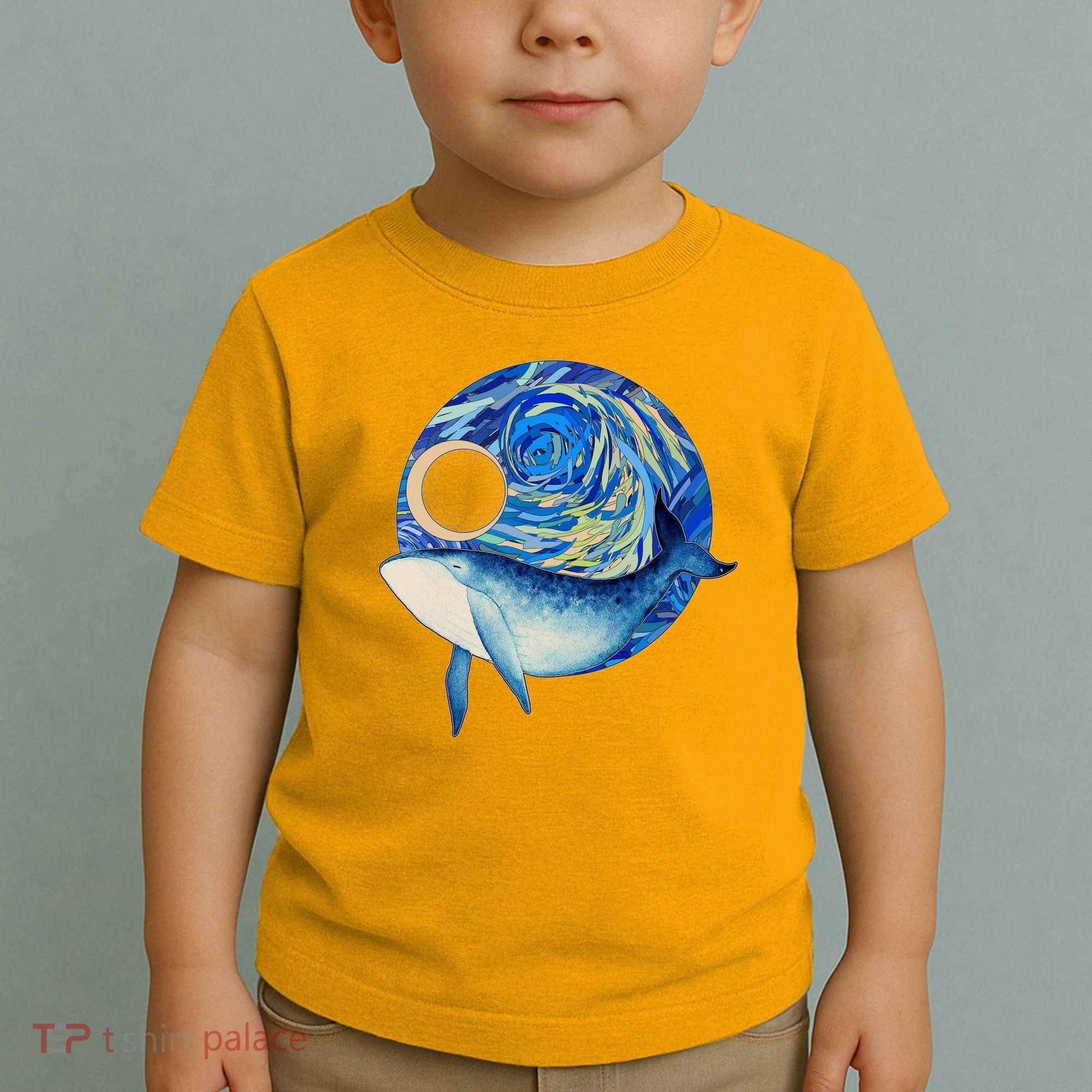 Painted Starry Night Whale Toddler T-Shirt