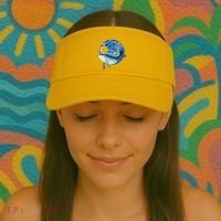 Painted Starry Night Whale Visor thumb 2