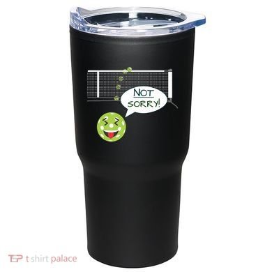 Pickleball Sorry Not Sorry Tumbler back