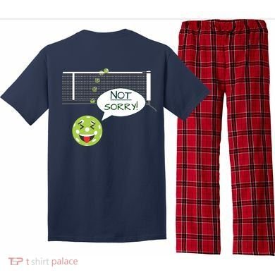 Pickleball Sorry Not Sorry Pajama Set back