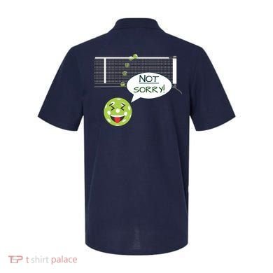 Pickleball Sorry Not Sorry Polo back