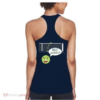 Pickleball Sorry Not Sorry Women's Tank Top back