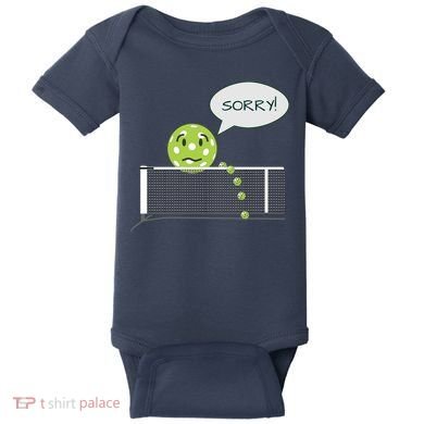 Pickleball Sorry Not Sorry Baby Bodysuit