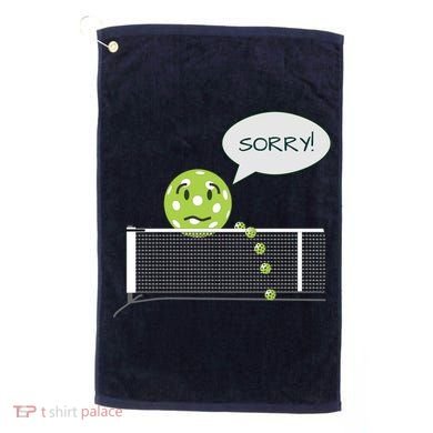 Pickleball Sorry Not Sorry Golf Towel