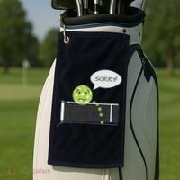 Pickleball Sorry Not Sorry Golf Towel thumb 3