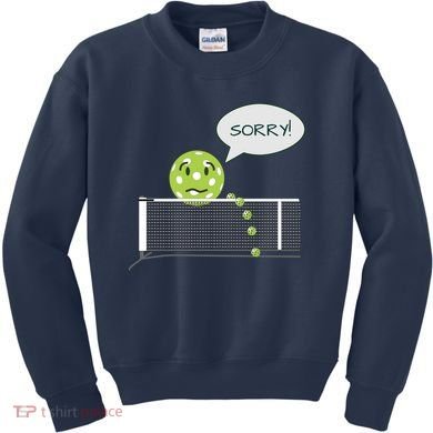 Pickleball Sorry Not Sorry Kids Sweatshirt