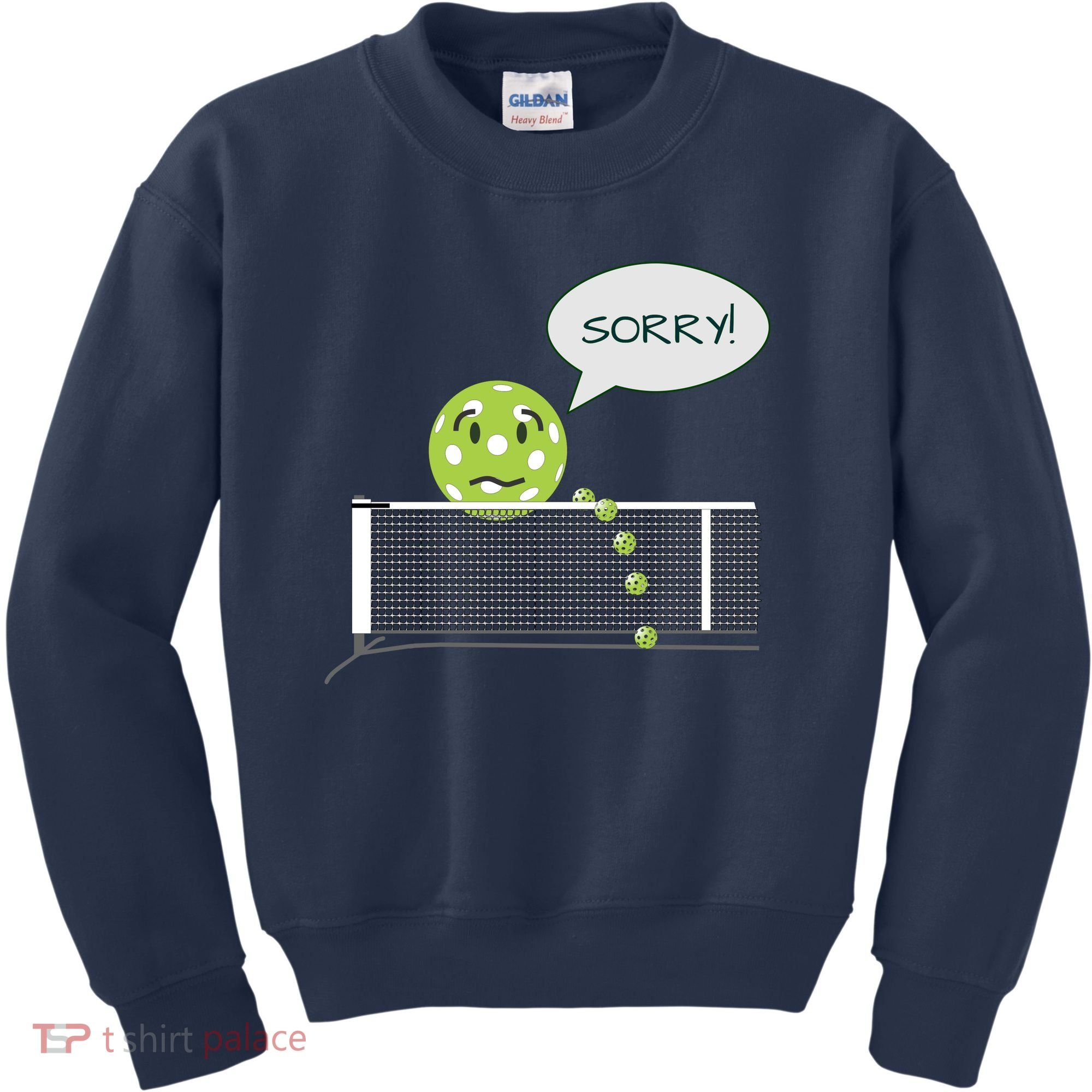 Pickleball Sorry Not Sorry Kids Sweatshirt