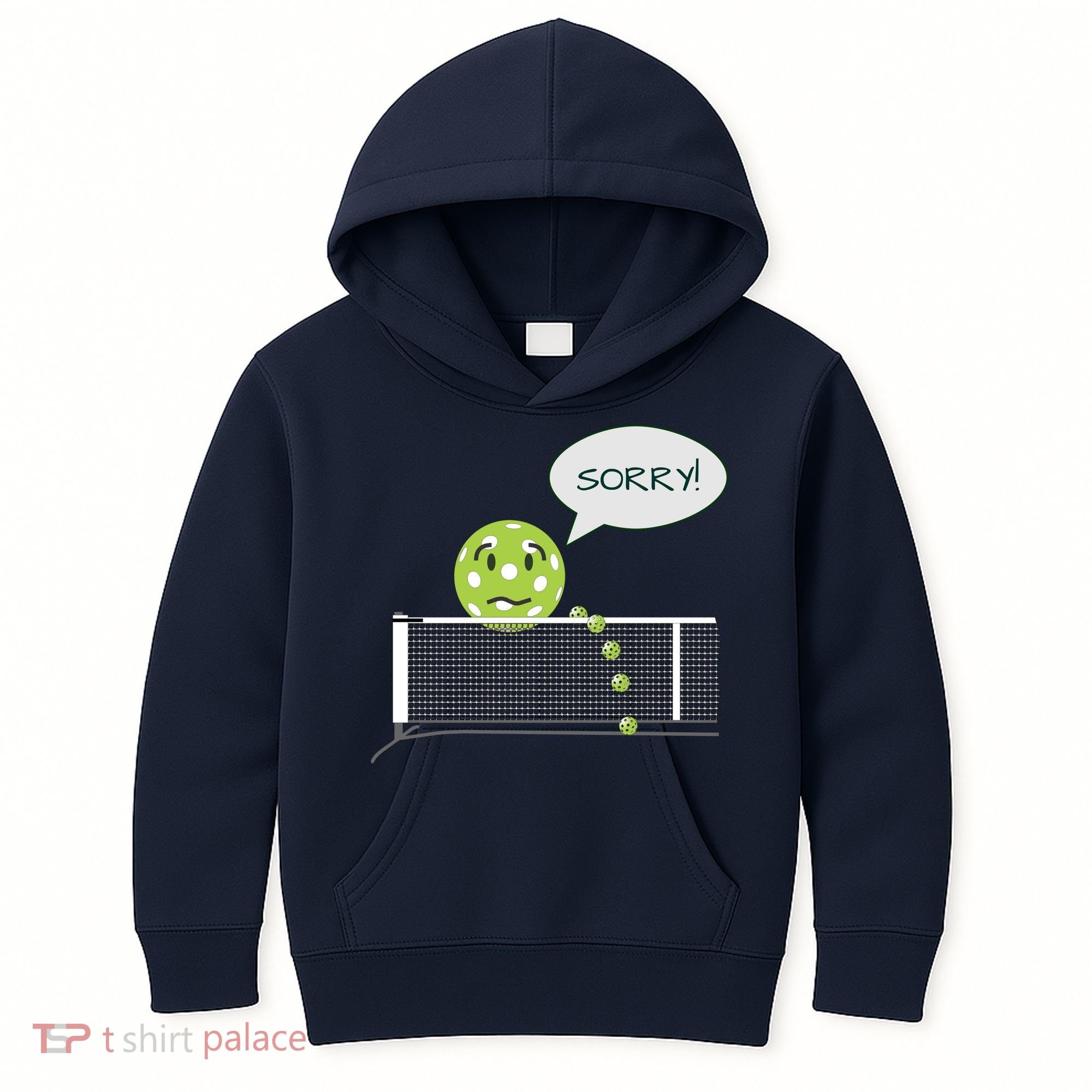 Pickleball Sorry Not Sorry Kids Hoodie