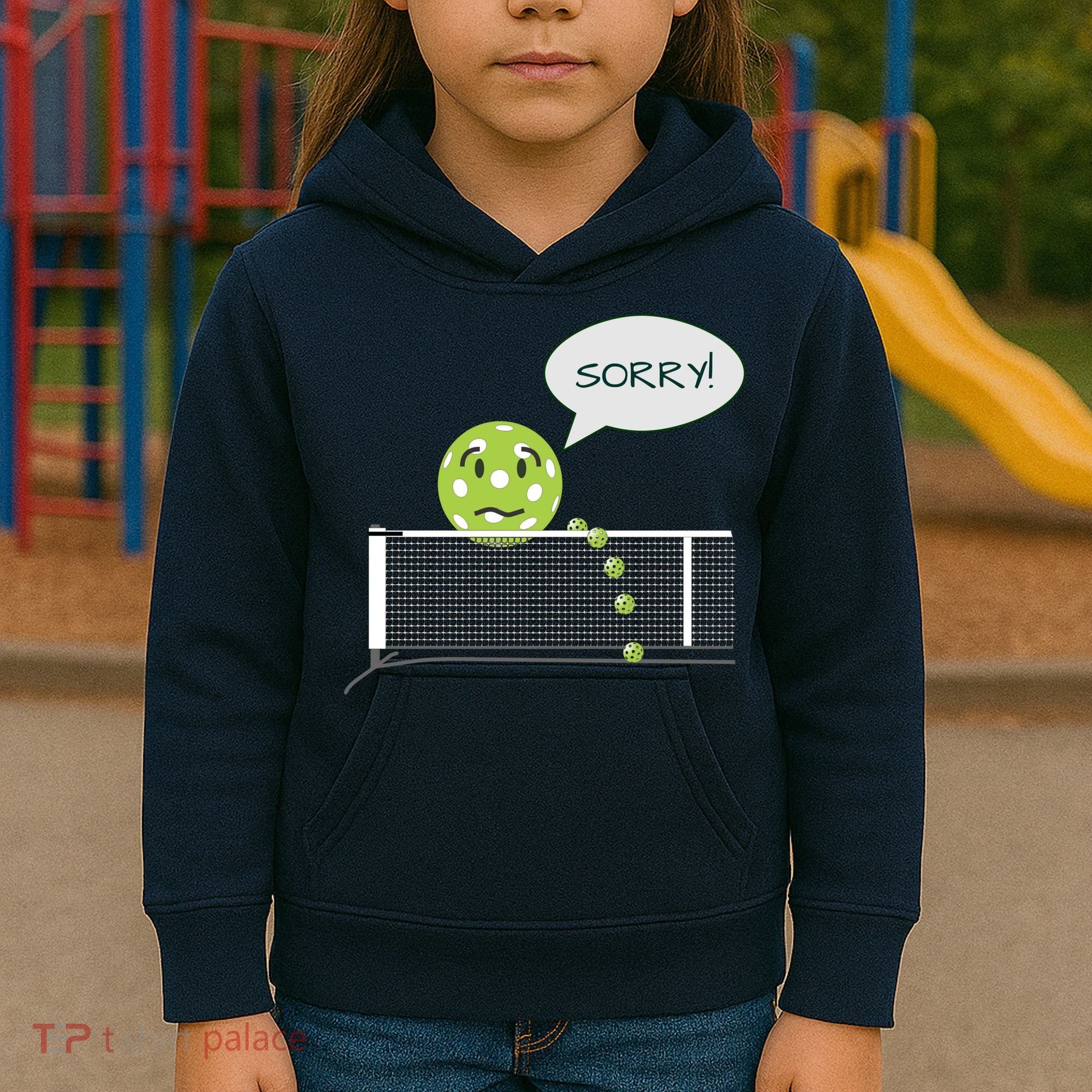 Pickleball Sorry Not Sorry Kids Hoodie