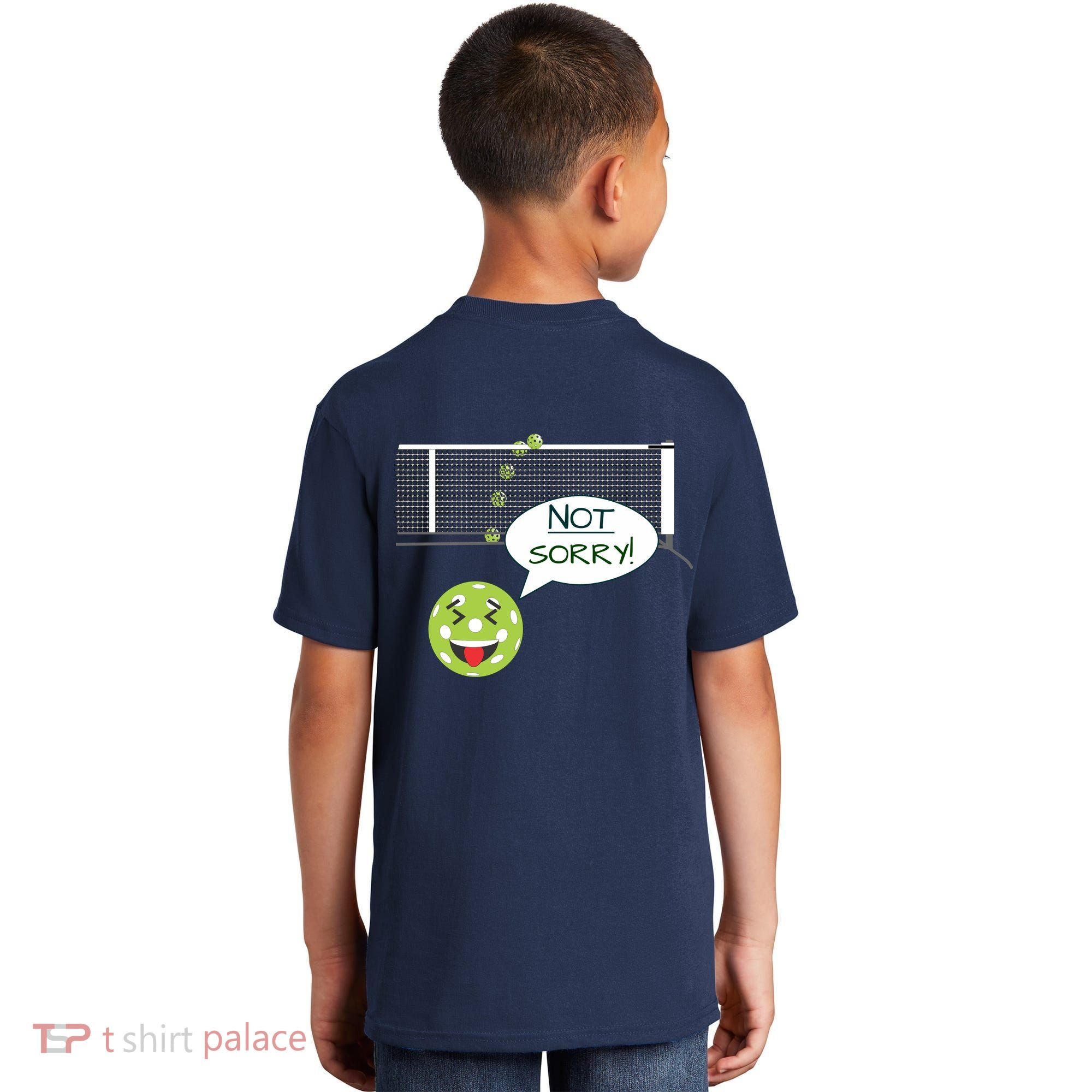Pickleball Sorry Not Sorry Kids T-Shirt
