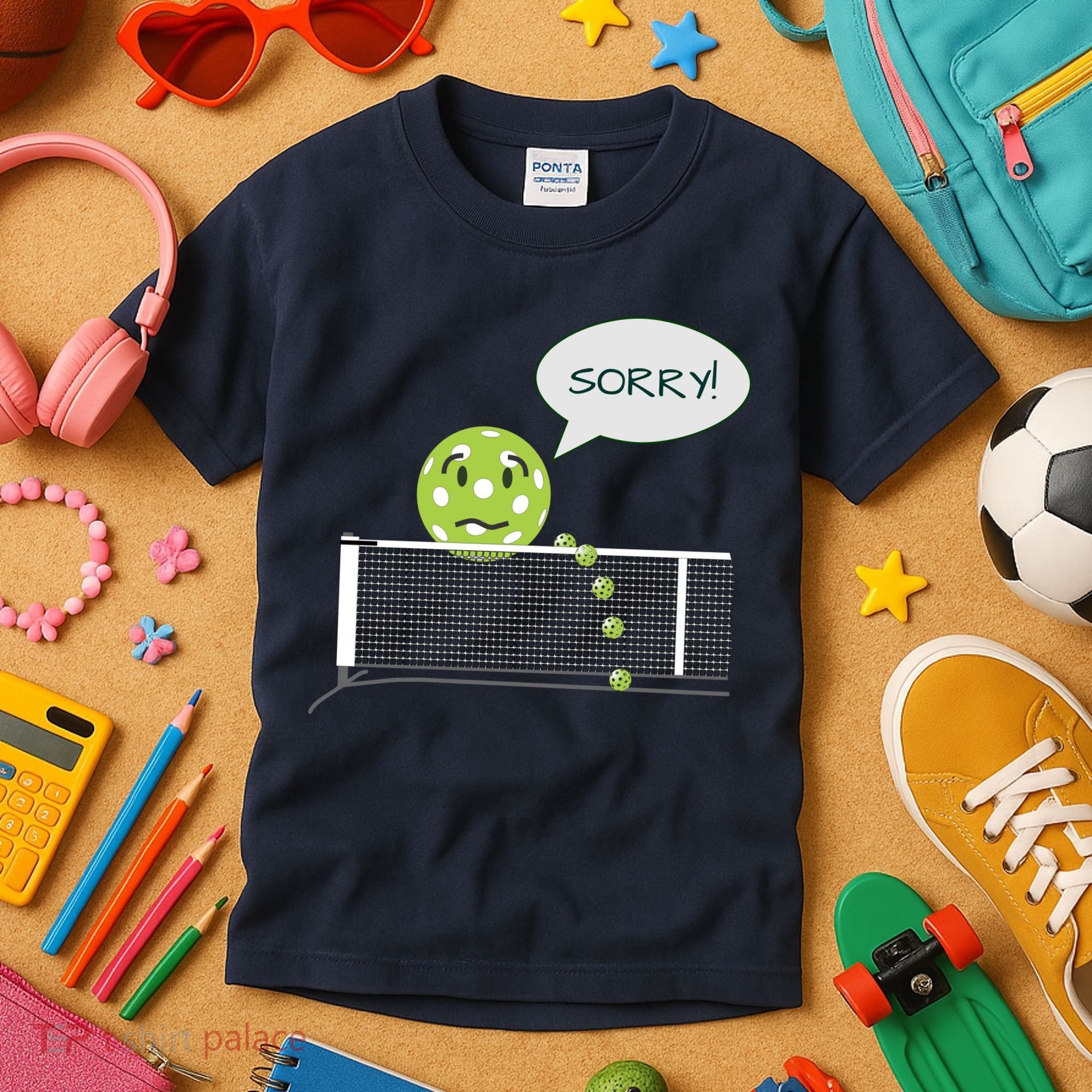 Pickleball Sorry Not Sorry Kids T-Shirt