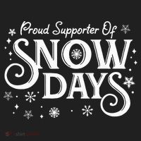 Proud Supporter of Snow Days Winter Holiday Gift Christmas Beanie thumb 2