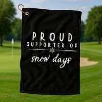 Proud Supporter Of Snow Days Golf Towel thumb 1