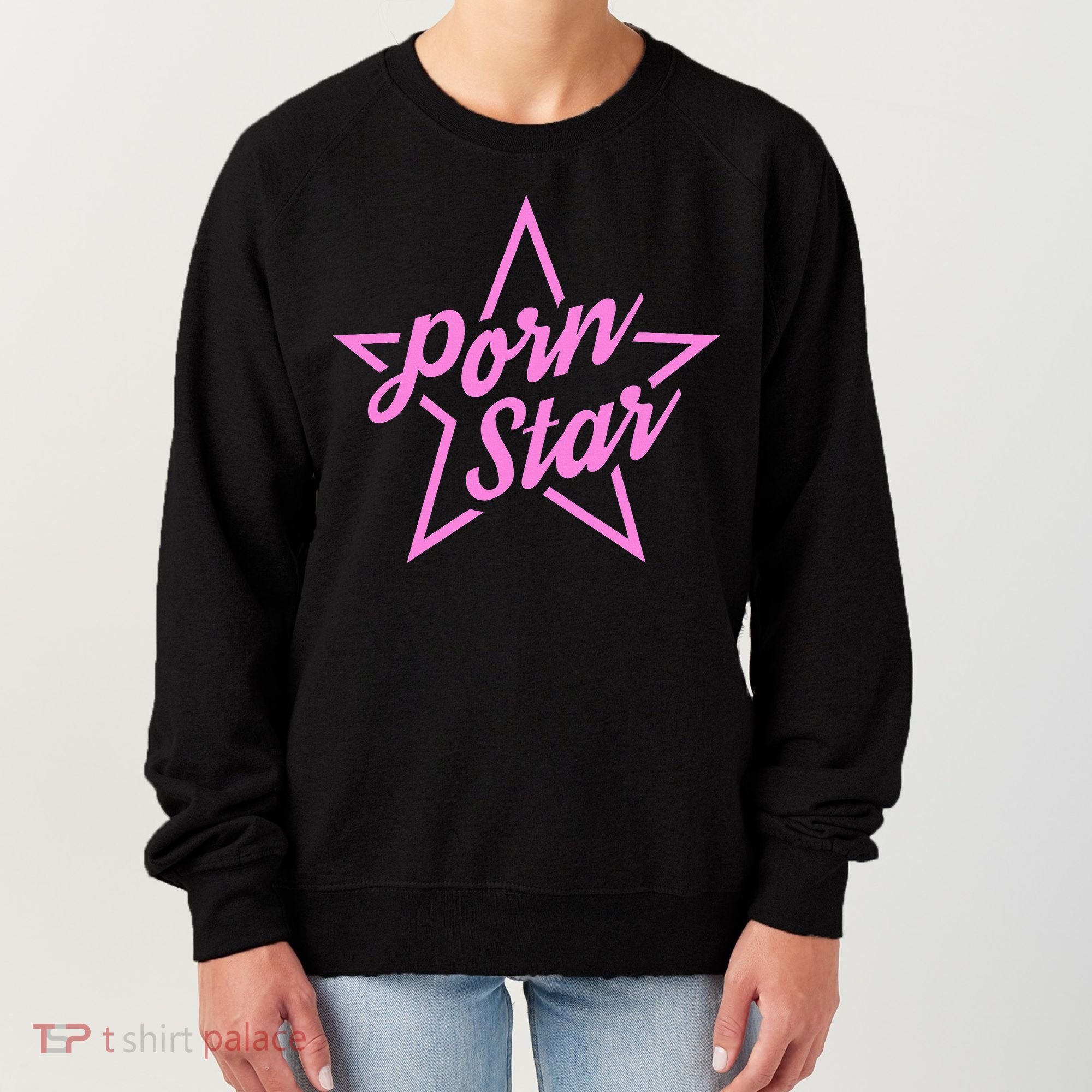 Porn Star Outline Graphic Women's Sweatshirt
