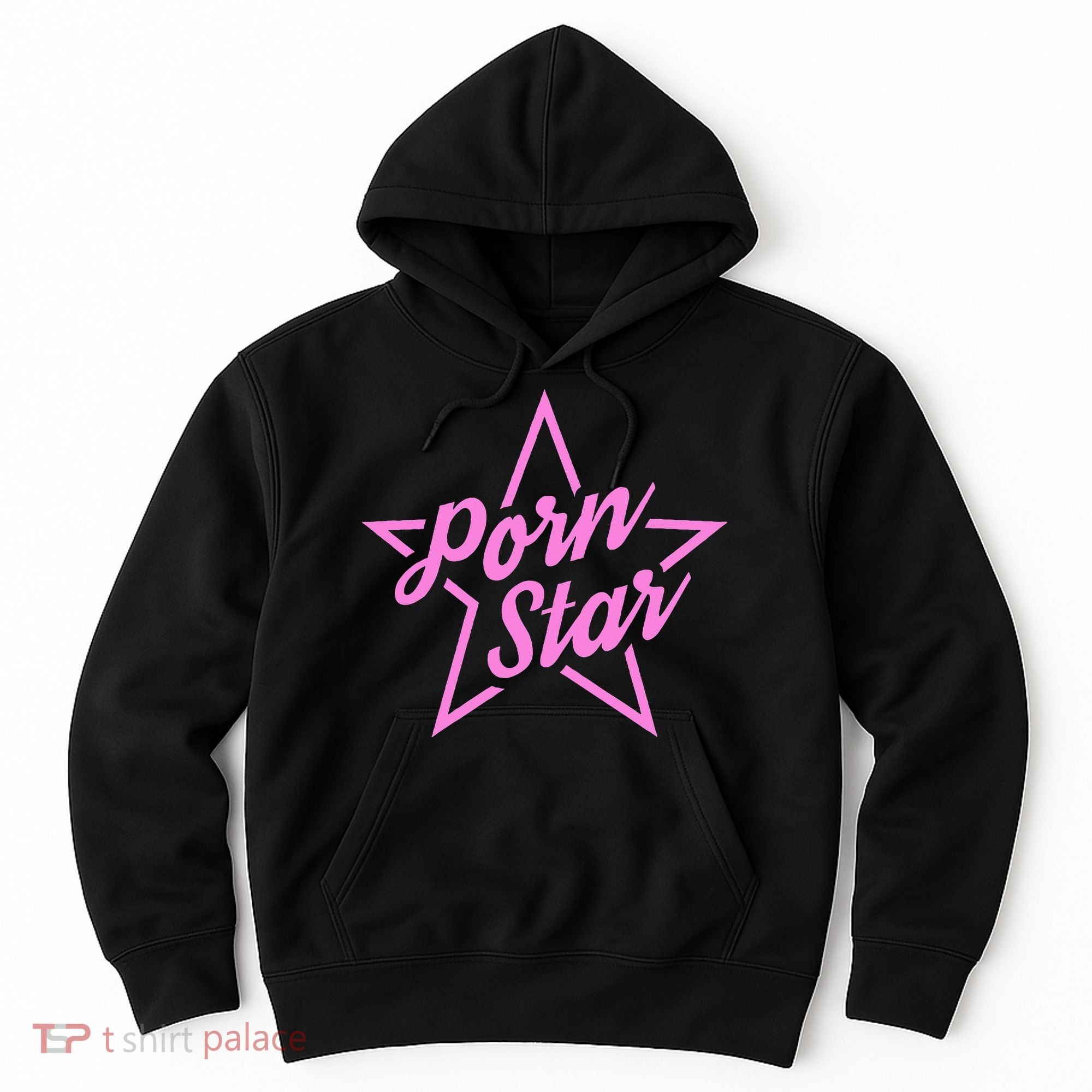 Porn Star Outline Graphic Hoodie