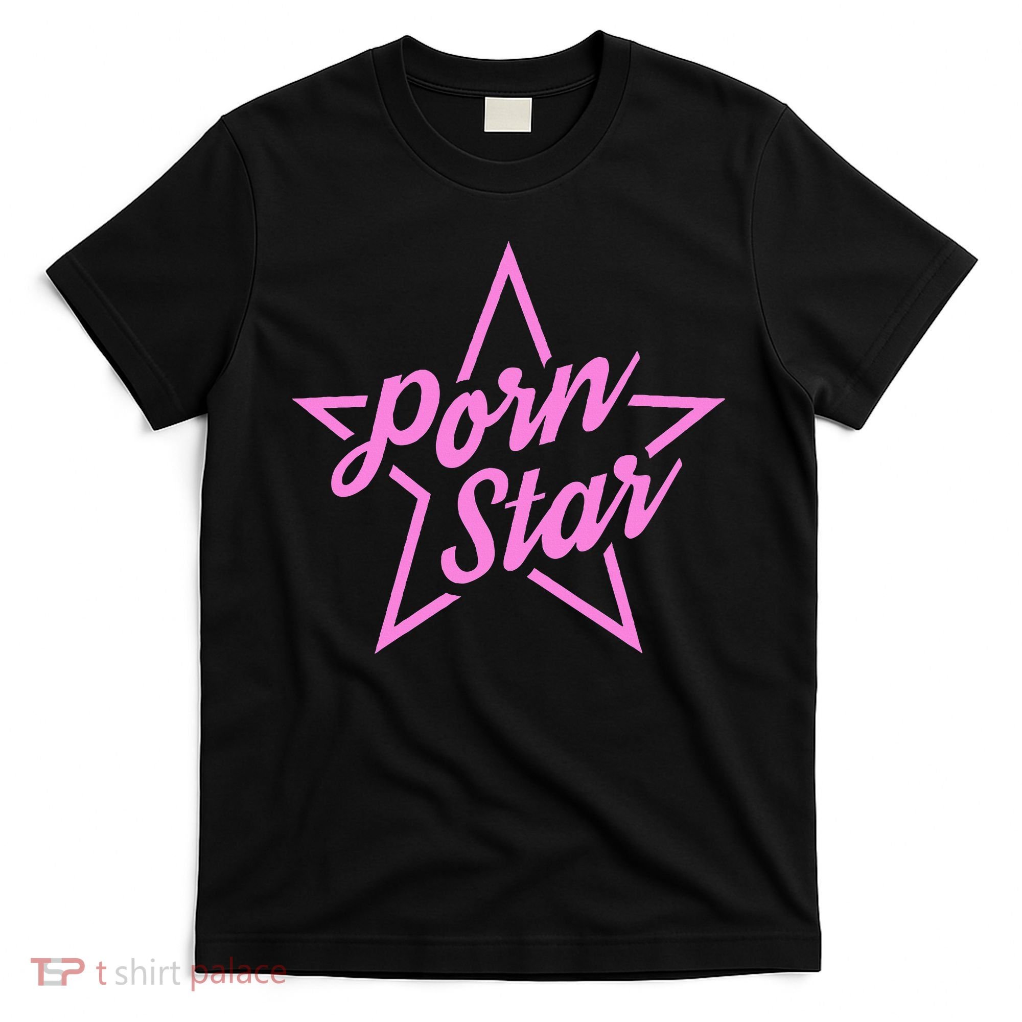 Porn Star Outline Graphic T-Shirt