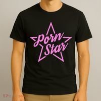 Porn Star Outline Graphic T-Shirt thumb 3