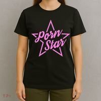 Porn Star Outline Graphic T-Shirt thumb 4