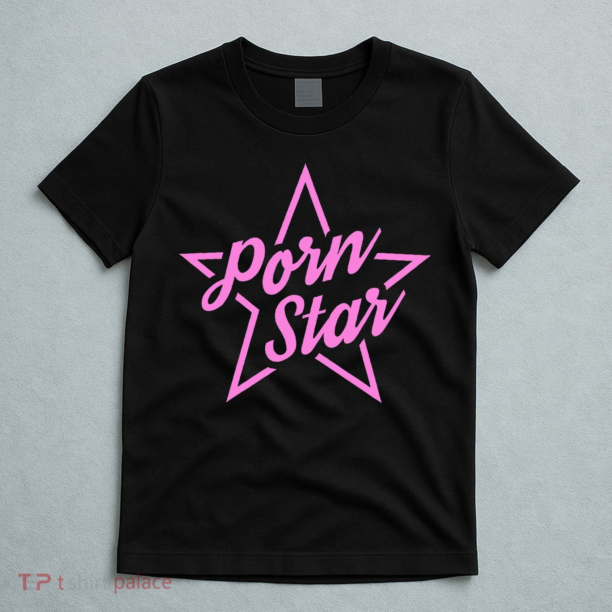 Porn Star Outline Graphic T-Shirt