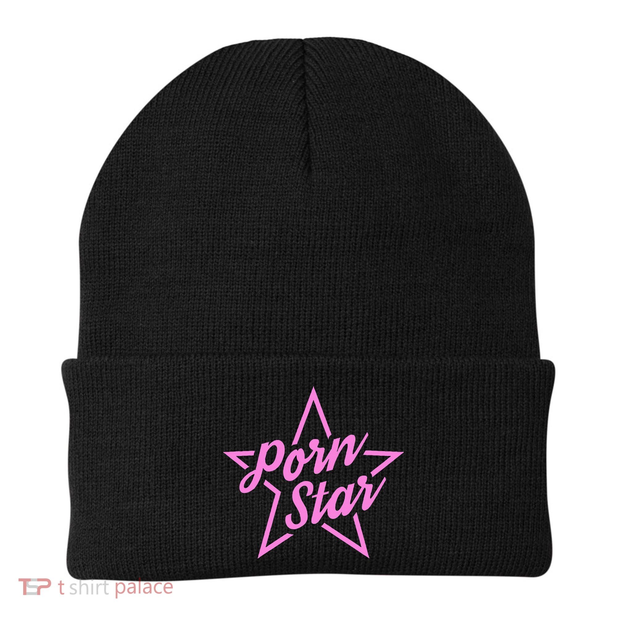 Porn Star Outline Graphic Beanie