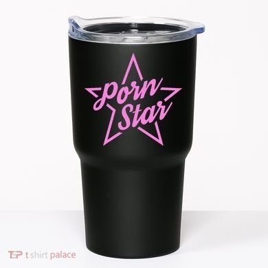 Porn Star Outline Graphic Tumbler