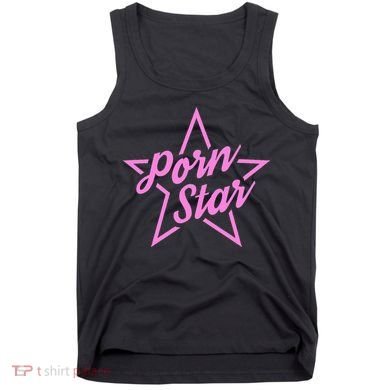 Porn Star Outline Graphic Tank Top