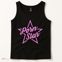 Porn Star Outline Graphic Tank Top thumb 2