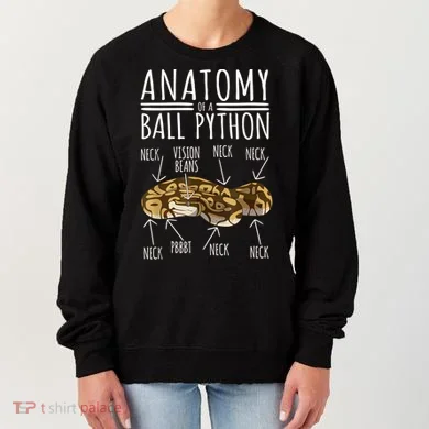 Python Snake Owner Anatomy Of A Ball Python Women's Sweatshirt