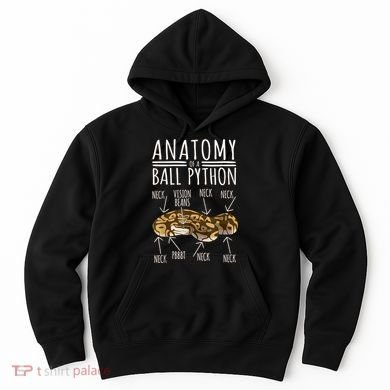 Python Snake Owner Anatomy Of A Ball Python Hoodie