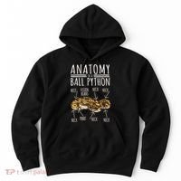 Python Snake Owner Anatomy Of A Ball Python Hoodie thumb 0