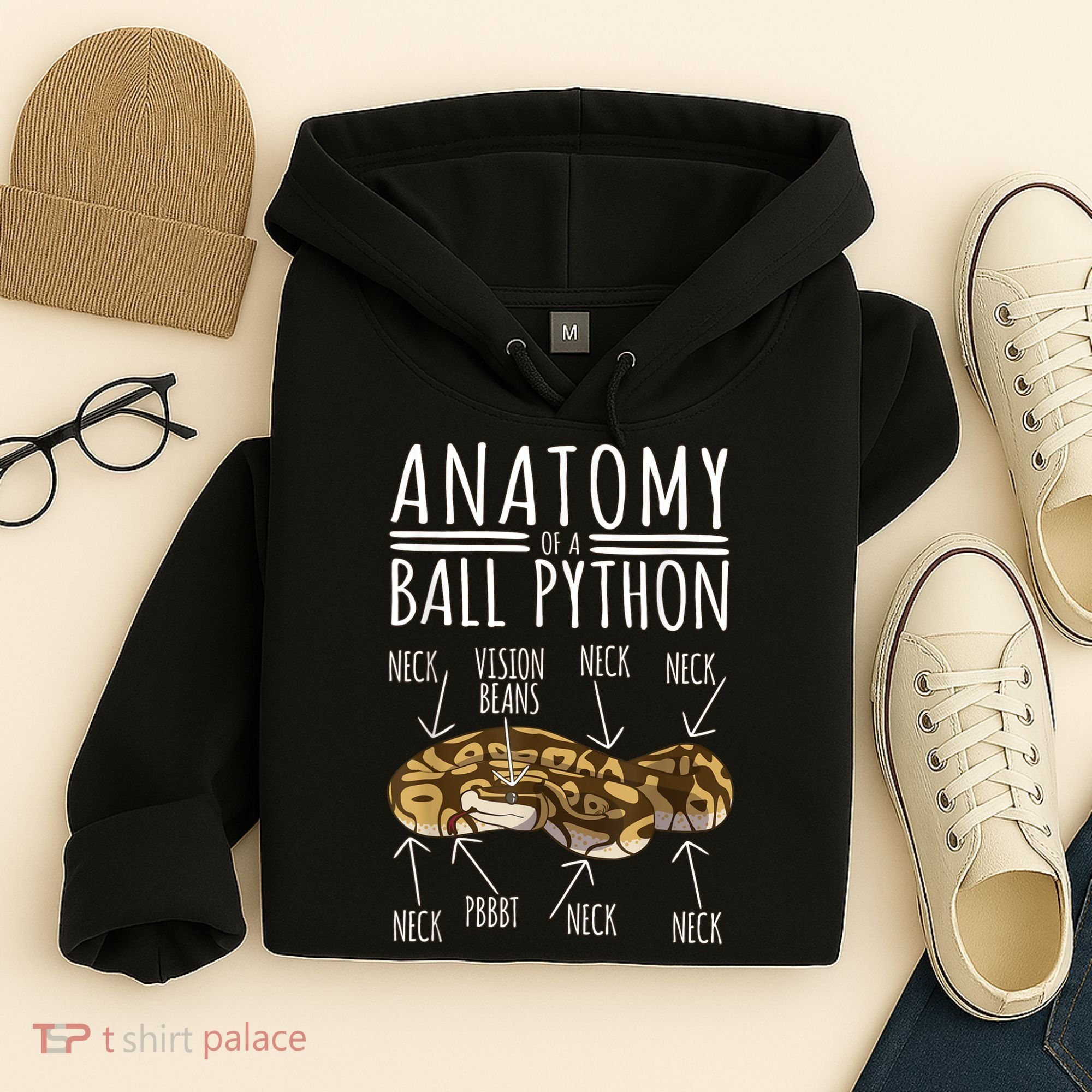 Python Snake Owner Anatomy Of A Ball Python Hoodie