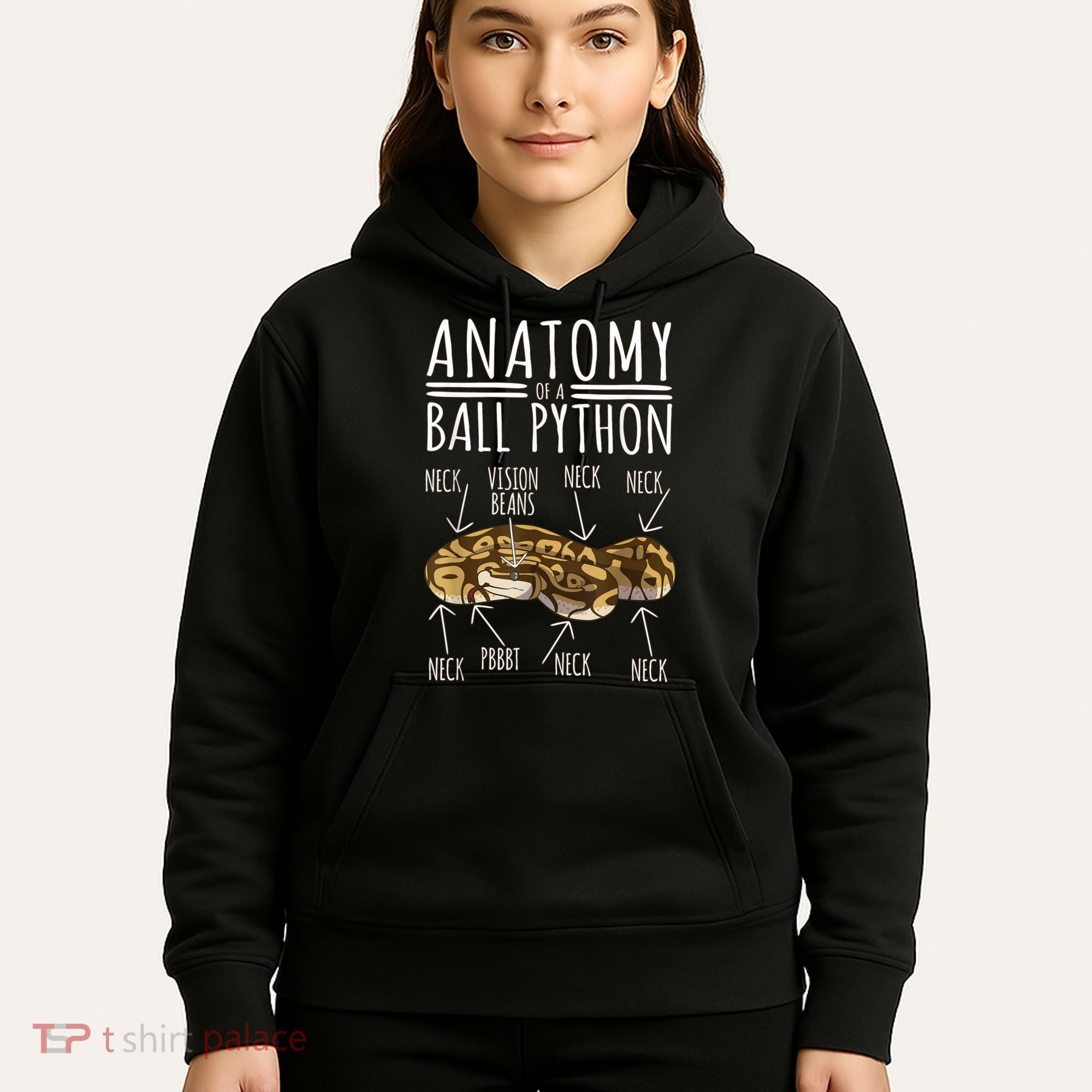 Python Snake Owner Anatomy Of A Ball Python Hoodie