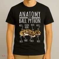 Python Snake Owner Anatomy Of A Ball Python T-Shirt thumb 3