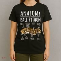 Python Snake Owner Anatomy Of A Ball Python T-Shirt thumb 4