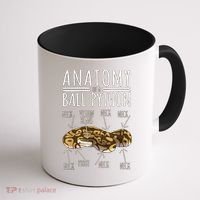 Python Snake Owner Anatomy Of A Ball Python Coffee Mug thumb 1
