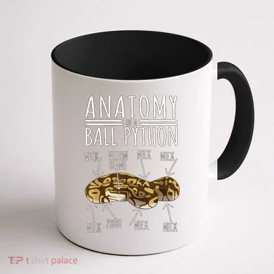 Python Snake Owner Anatomy Of A Ball Python Coffee Mug back