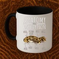 Python Snake Owner Anatomy Of A Ball Python Coffee Mug thumb 2