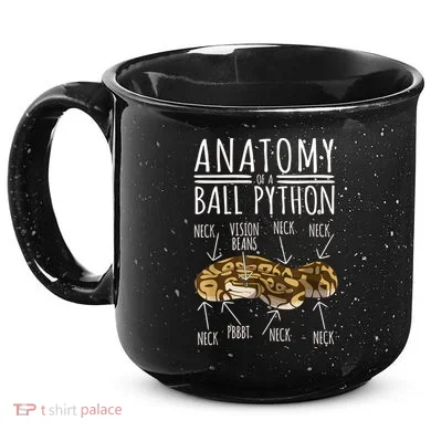 Python Snake Owner Anatomy Of A Ball Python 15oz Campfire Ceramic Mug