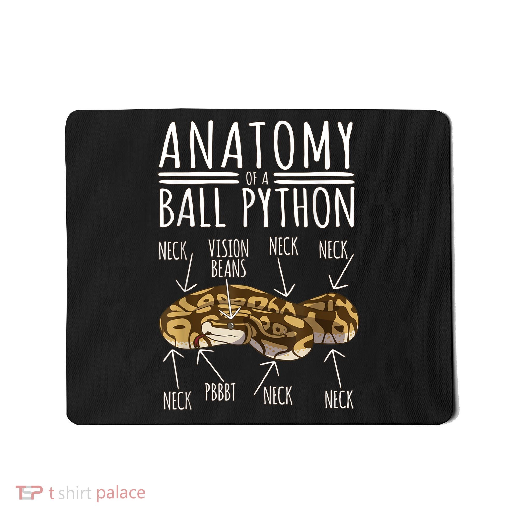 Python Snake Owner Anatomy Of A Ball Python Mousepad