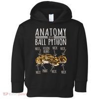 Python Snake Owner Anatomy Of A Ball Python Toddler Hoodie thumb 0