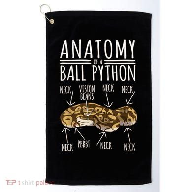 Python Snake Owner Anatomy Of A Ball Python Golf Towel